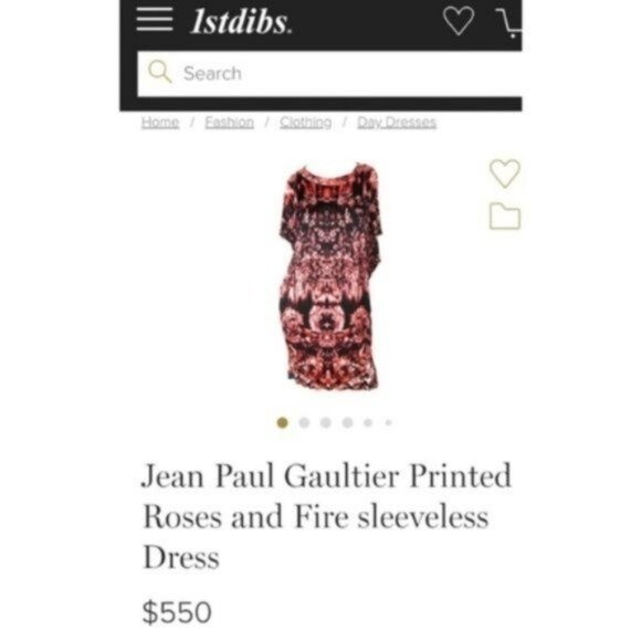 Gaultier Fuzzi Soleil swim coverup dress size small roses and fire - Picture 7 of 8